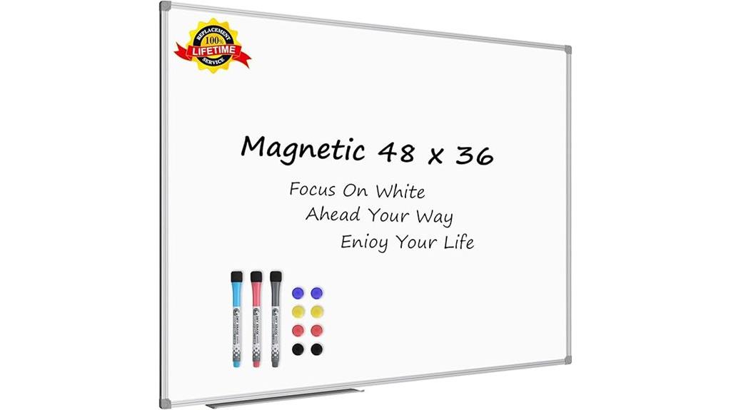 large white erase board