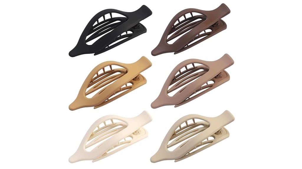 lay down claw hair clips