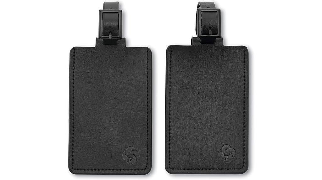 leather luggage identification tags