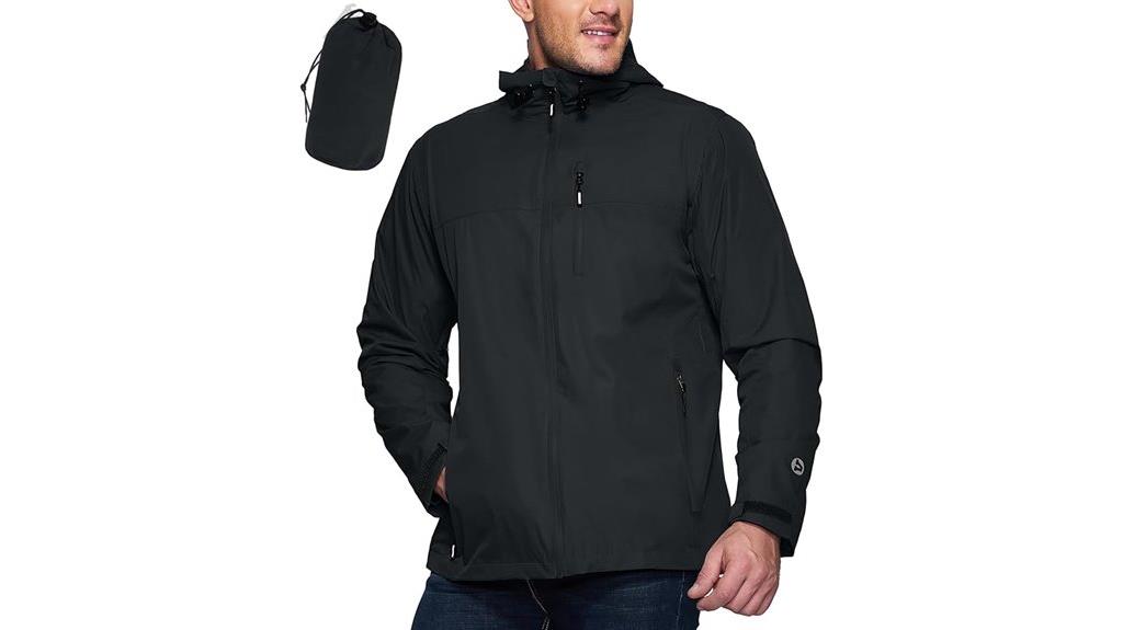 lightweight packable men s rain jacket