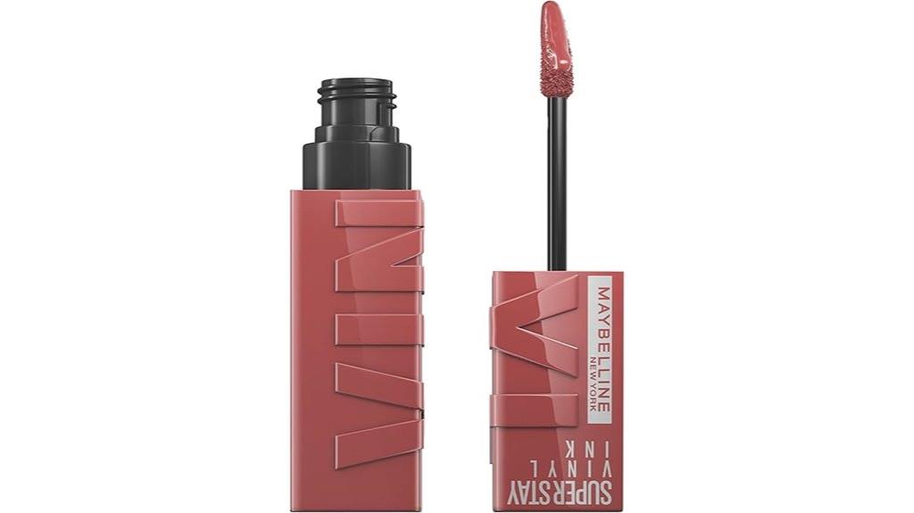 longwearing vinyl finish nude rose lipcolor