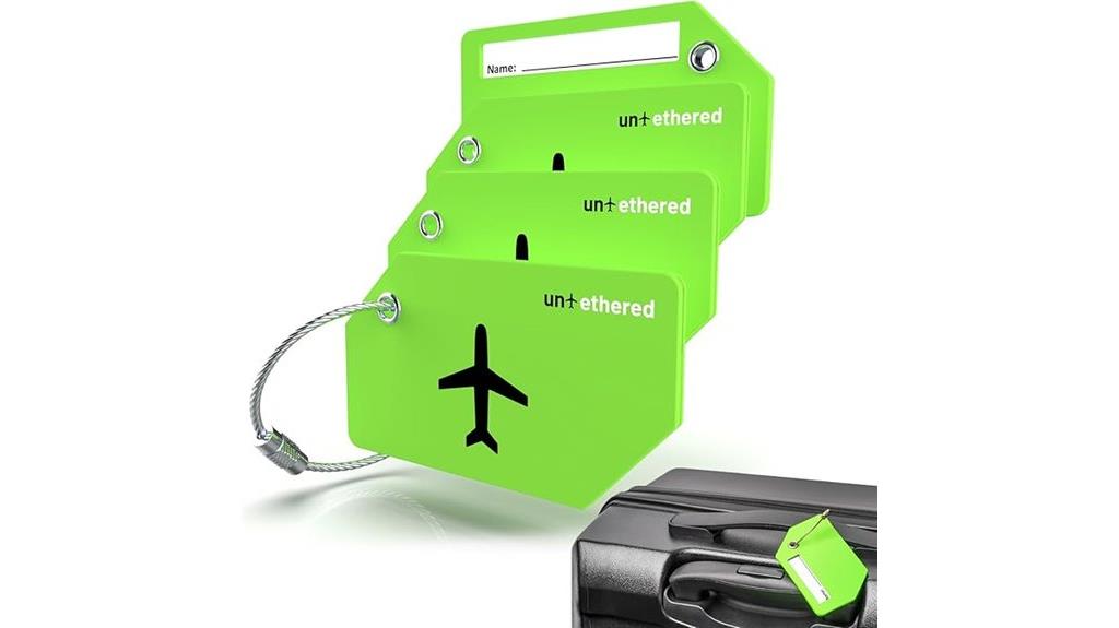 luggage tags for untethered travel bags