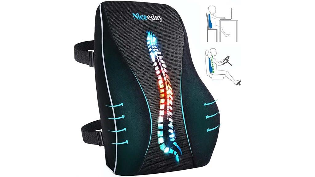 lumbar memory foam office car