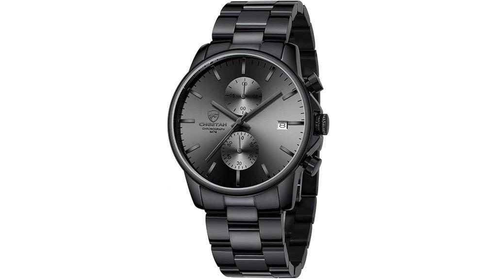 luxurious chronograph waterproof quartz men s watch
