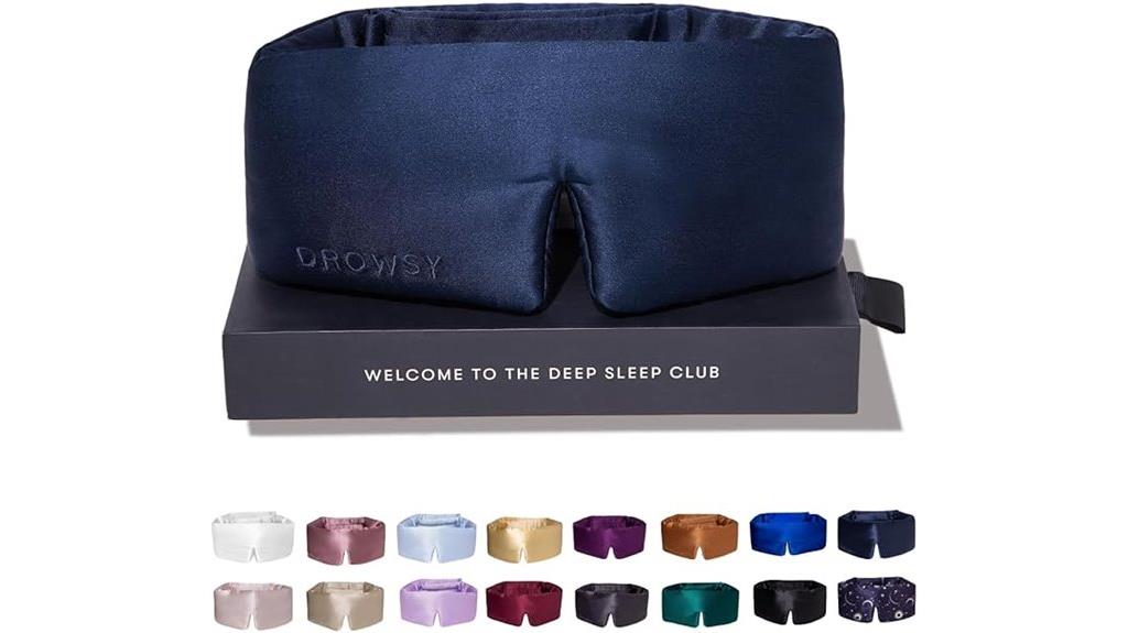 luxurious drowsy sleep silk mask