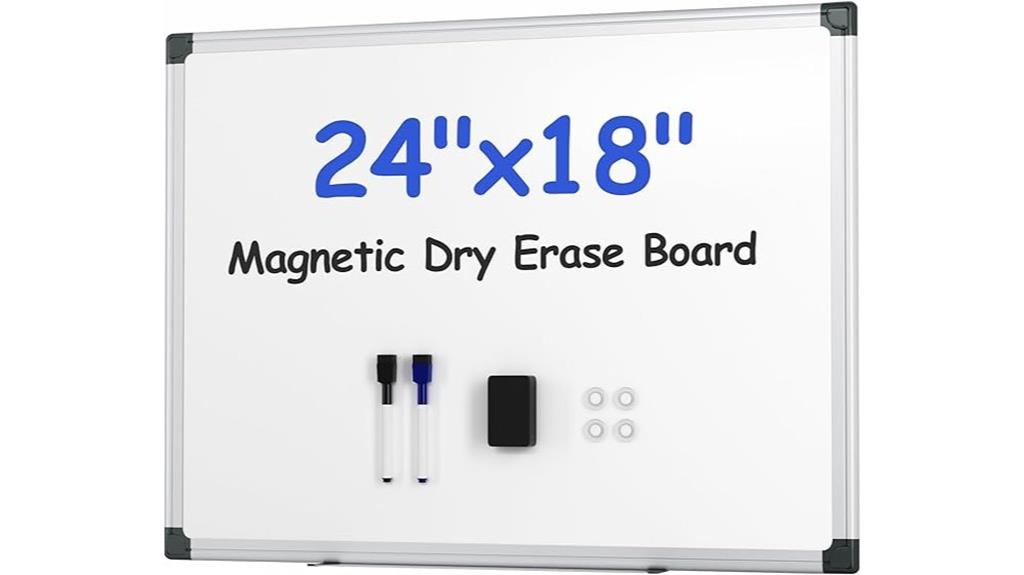 magnetic whiteboard kit size 24x18