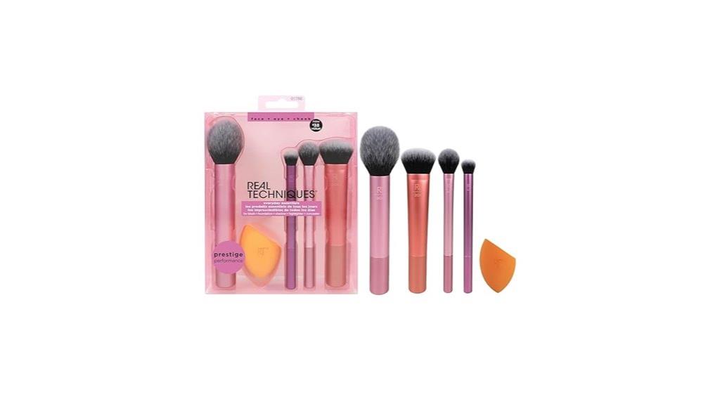 makeup brush set with sponge