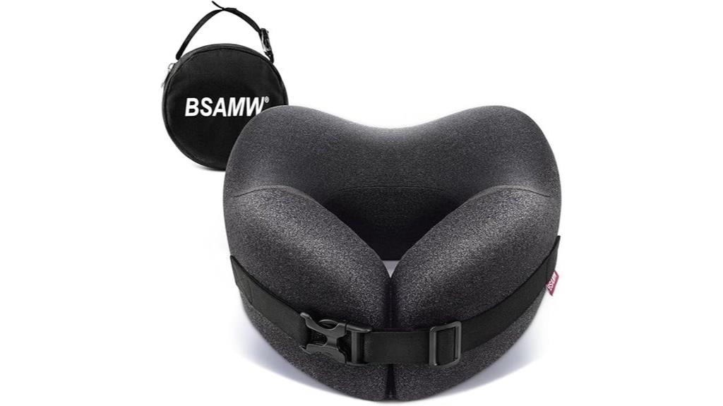 memory foam travel neck pillow
