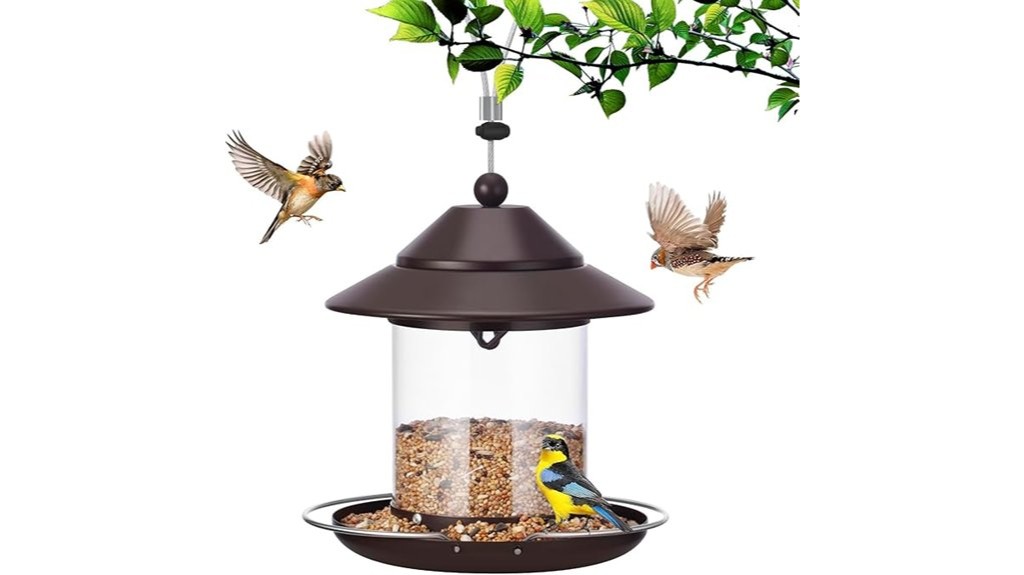metal roof bird feeder