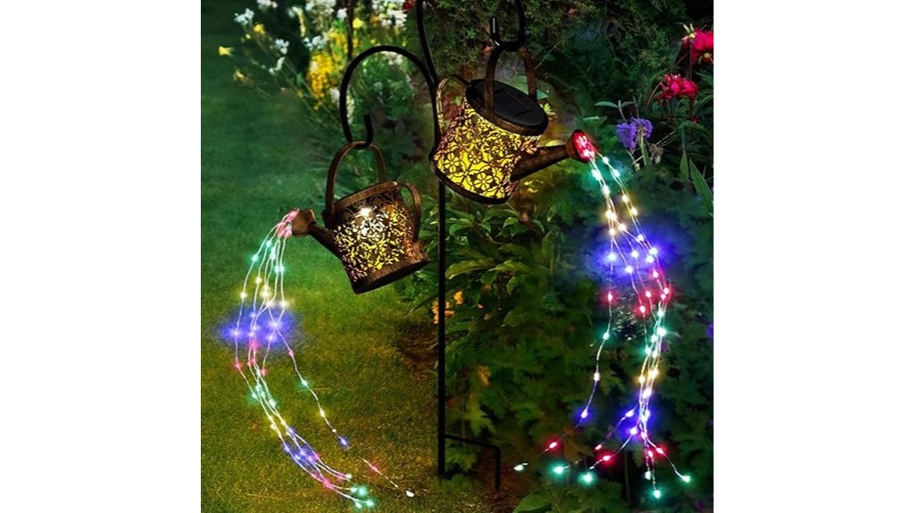 multi color changing solar garden lights