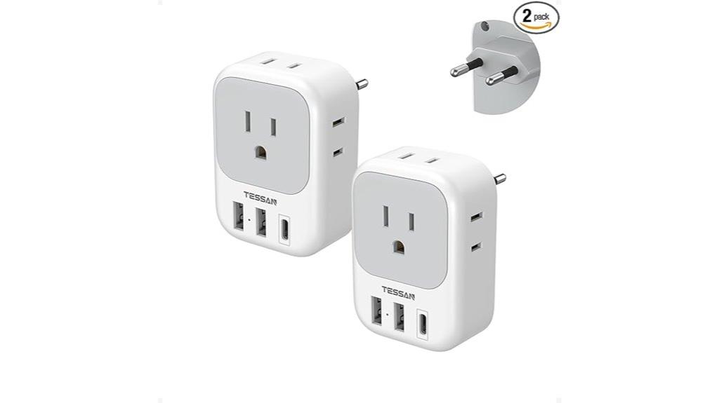 multi outlet travel adapter