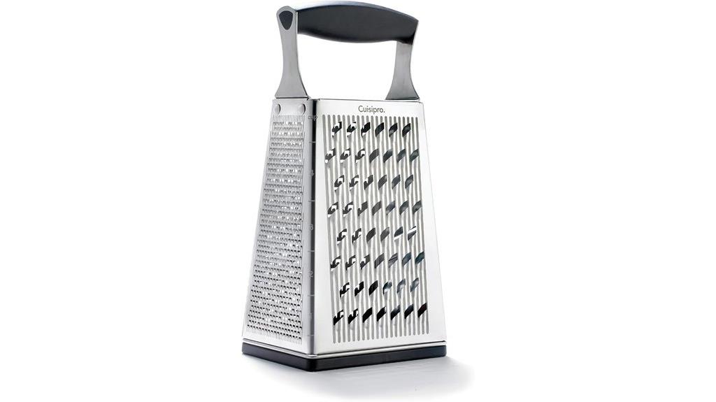 multi sided stainless steel cheese grater