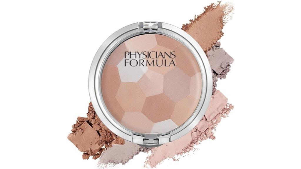 multicolored pressed powder setting