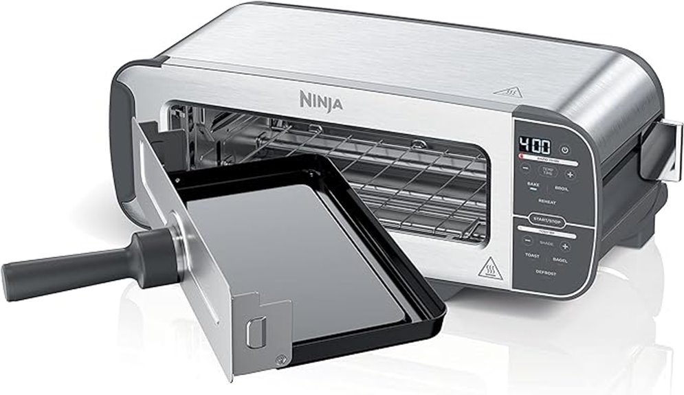 multifunctional flip style toaster