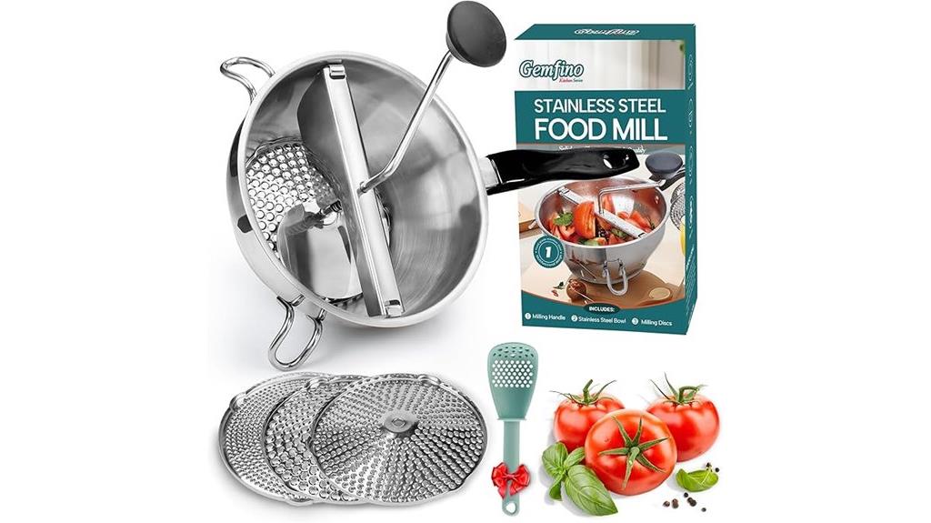 multifunctional stainless steel food mill