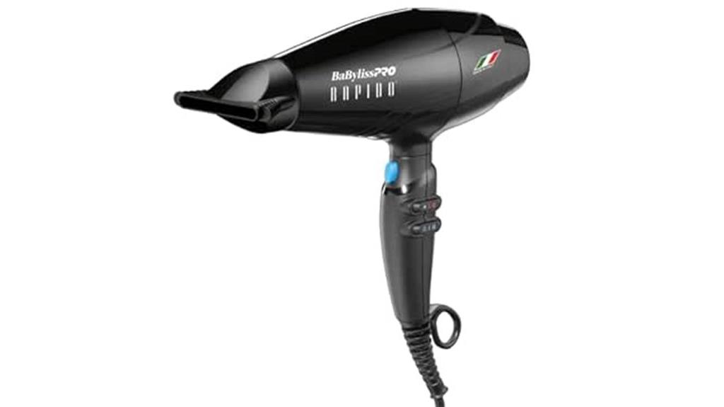 nano titanium italian rapido hair dryer