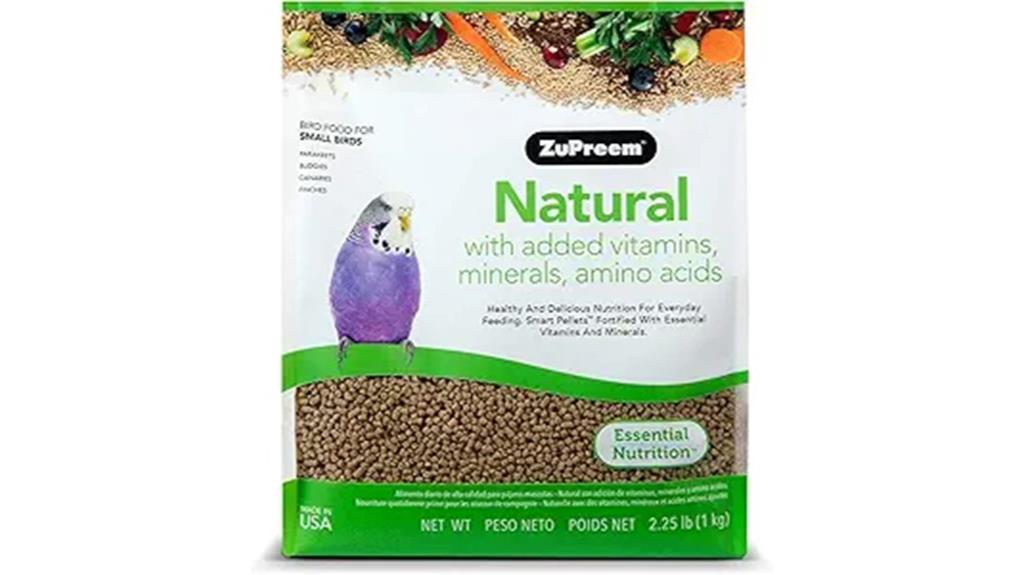 natural bird food for parakeets