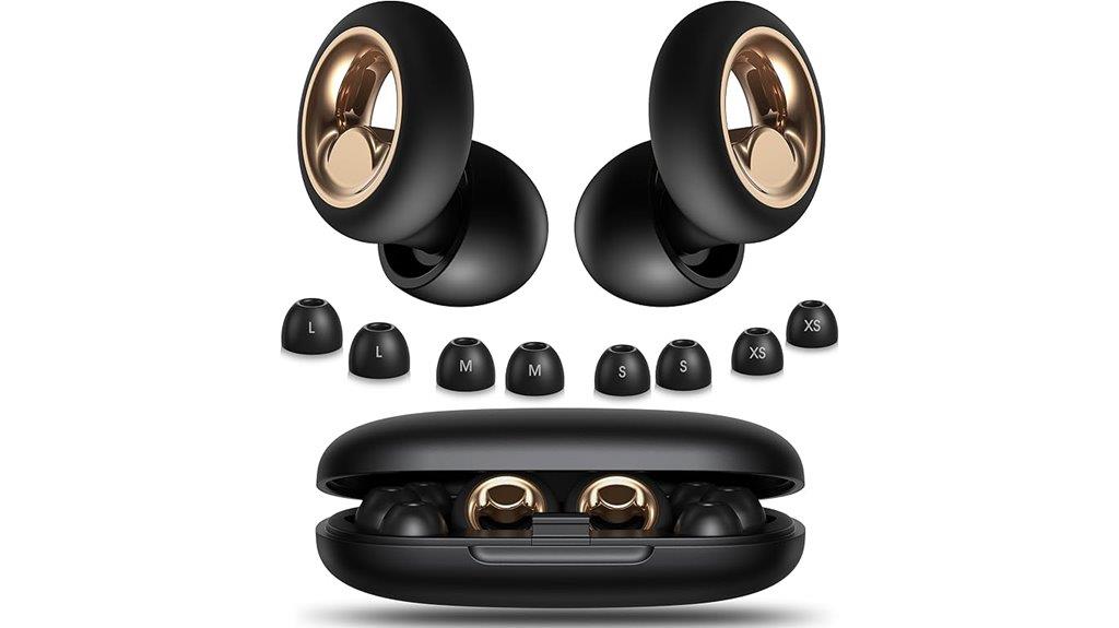 noise cancelling sleeping earplugs with customizable tips