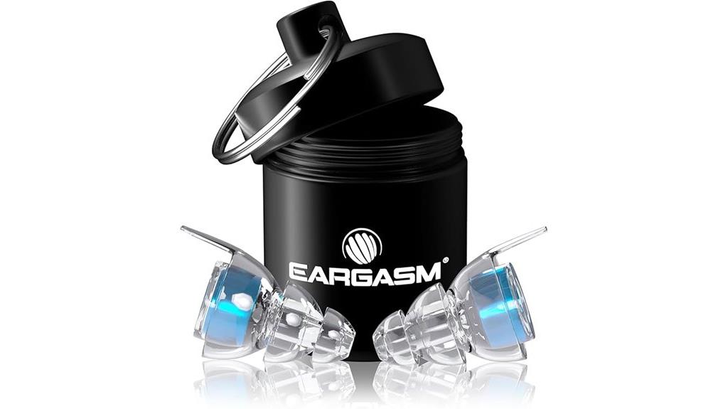 noise reducing high fidelity earplugs with case