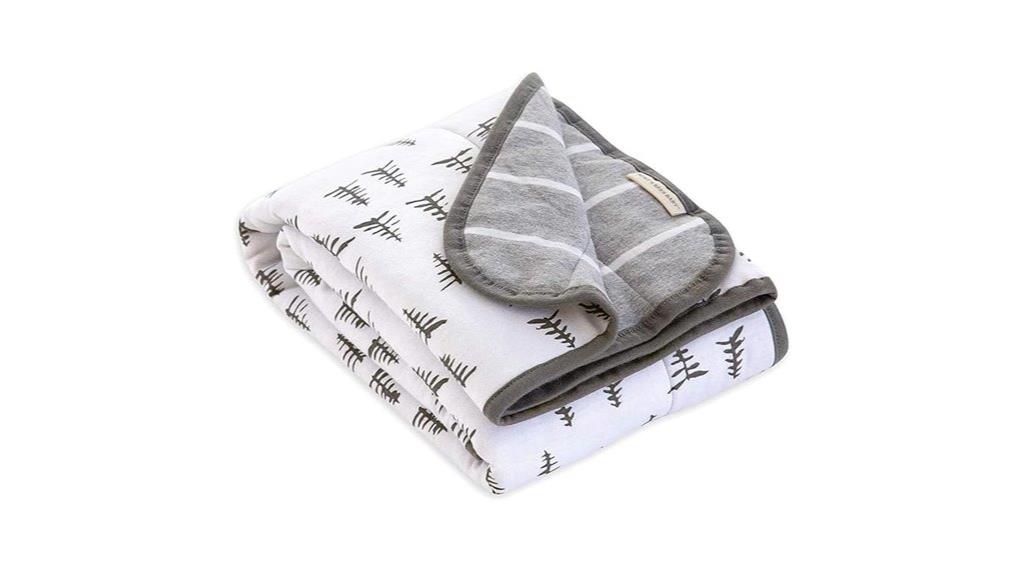 organic cotton reversible pine forest