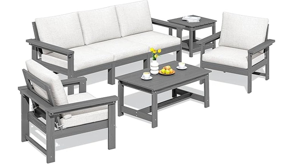 outdoor patio furniture sectional set