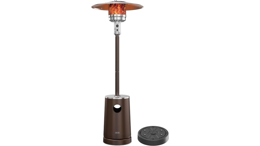 outdoor patio heater with accessories