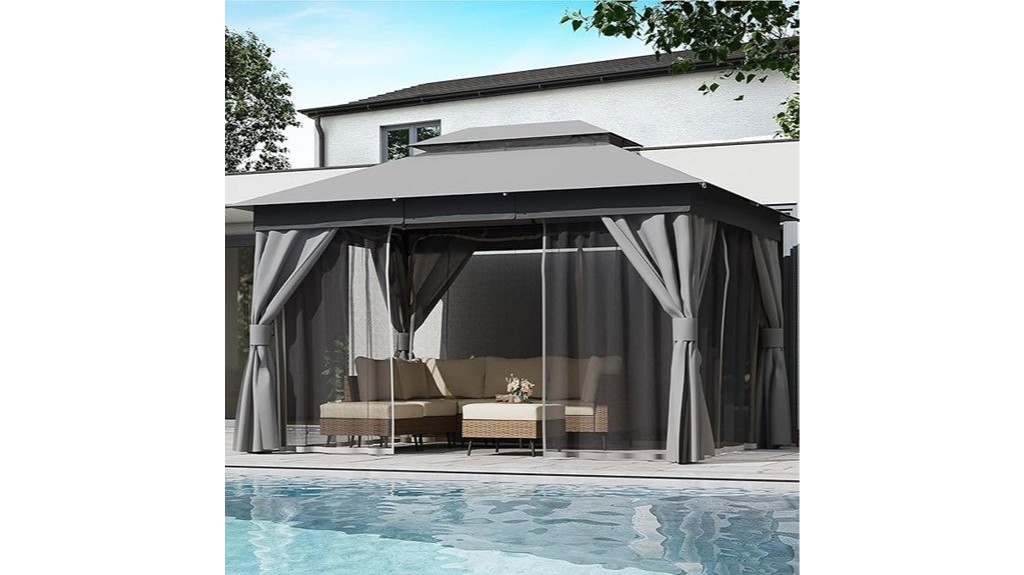 outdoor patio privacy gazebo