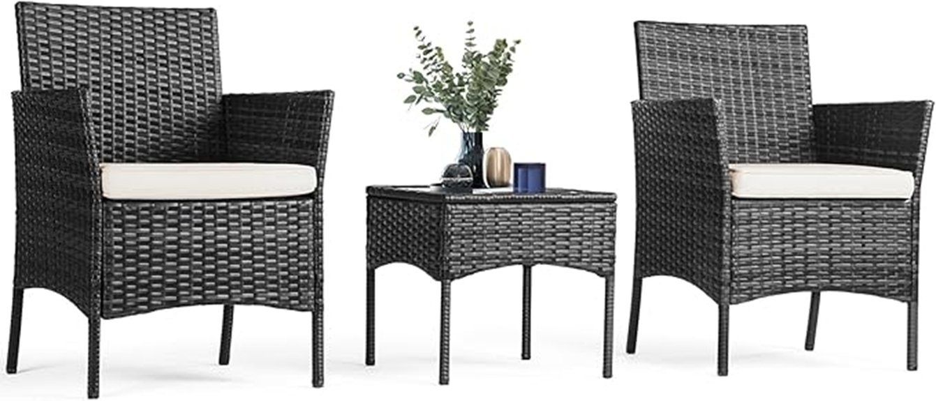 outdoor rattan patio furniture set