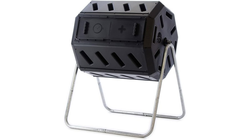 outdoor tumbling composter 37 gallon capacity