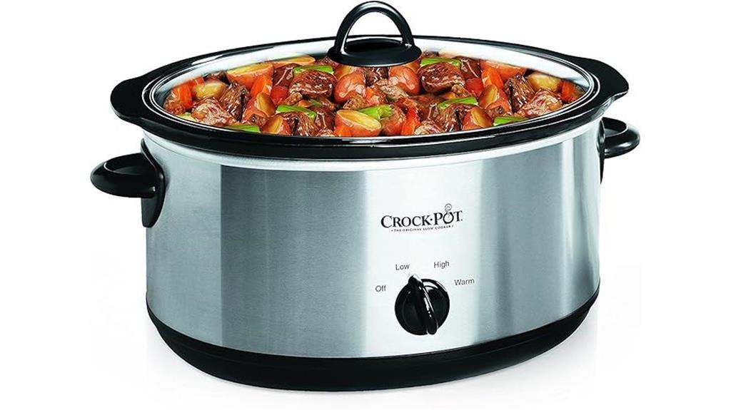 oval manual 7 quart slow cooker
