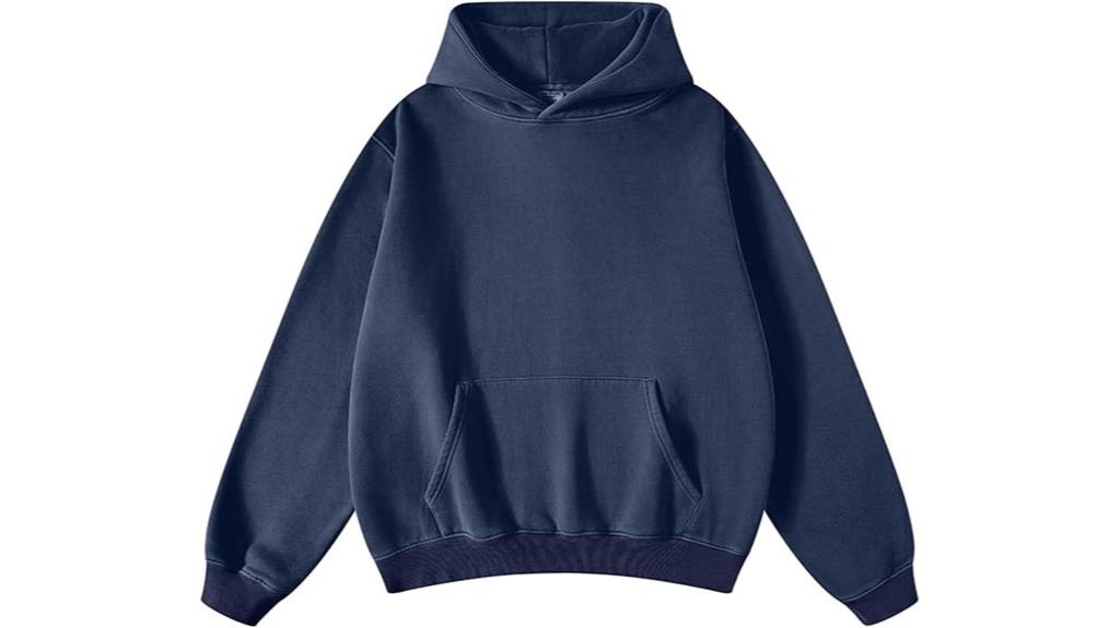 oversized acid washed hooded sweatshirt
