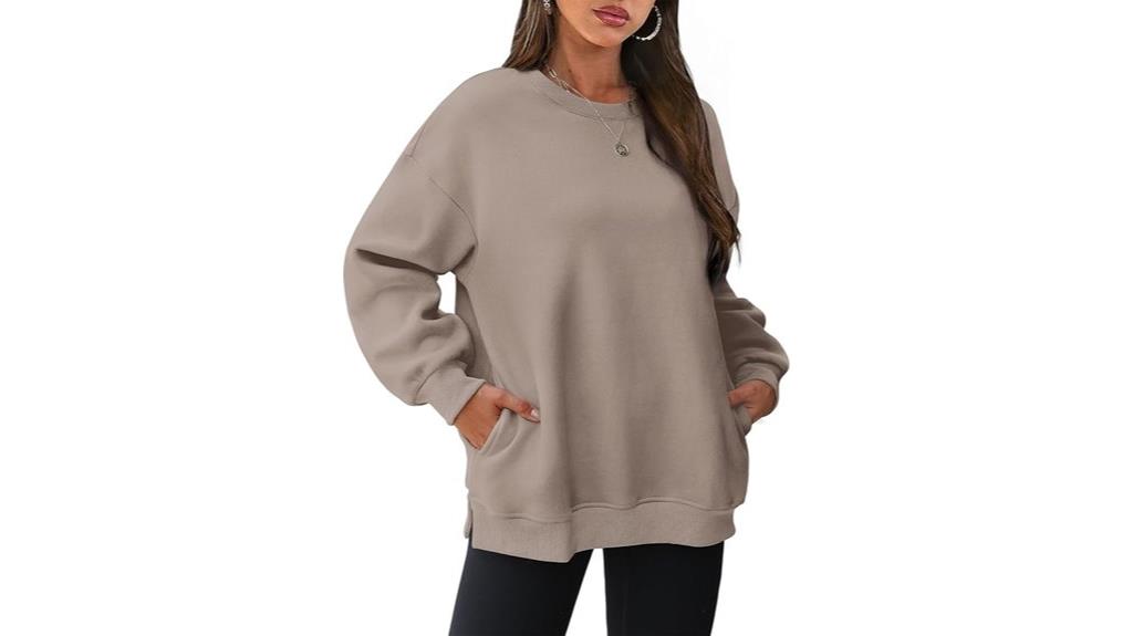 oversized women s sweatshirt with pocket
