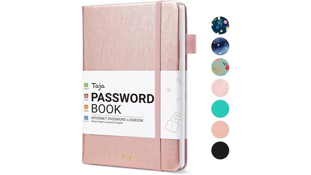 password organizer book tabs