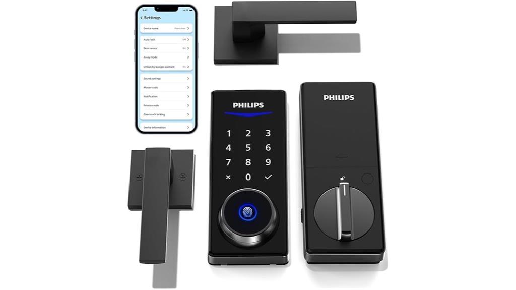 philips smart fingerprint lock