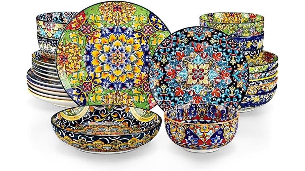 porcelain dinnerware set for six