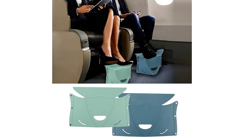 portable airplane office footrest set