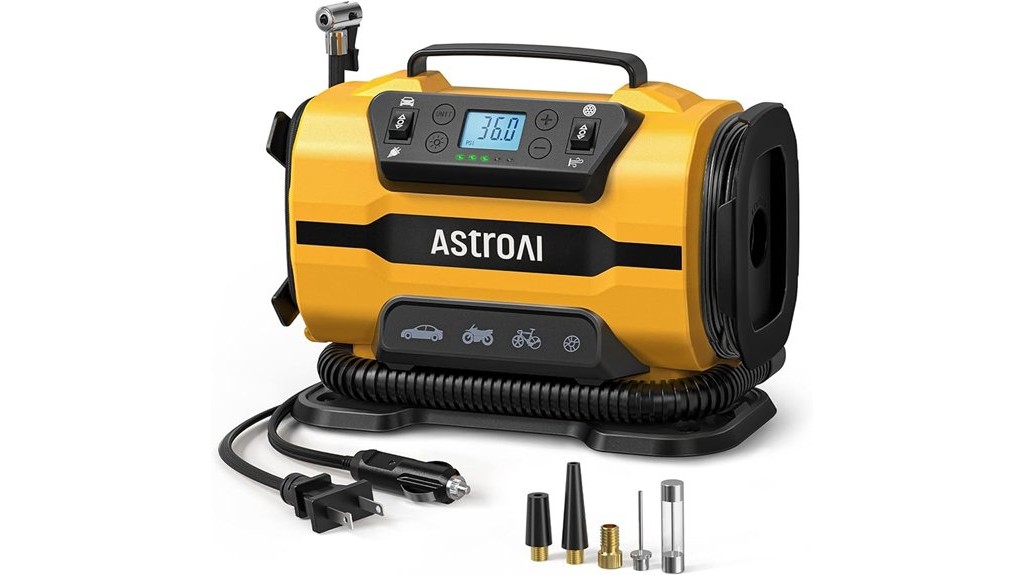 portable dual motor high pressure tire inflator