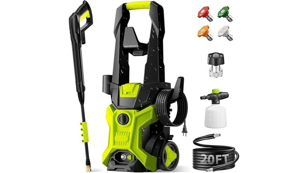 portable electric pressure washer quick connect nozzles