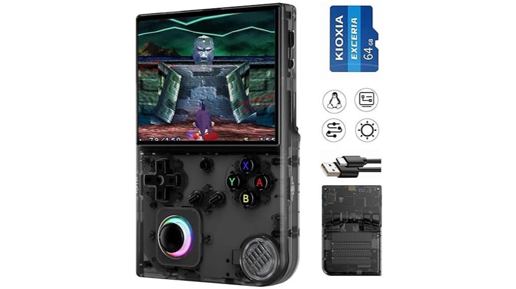 portable gaming console with vast library