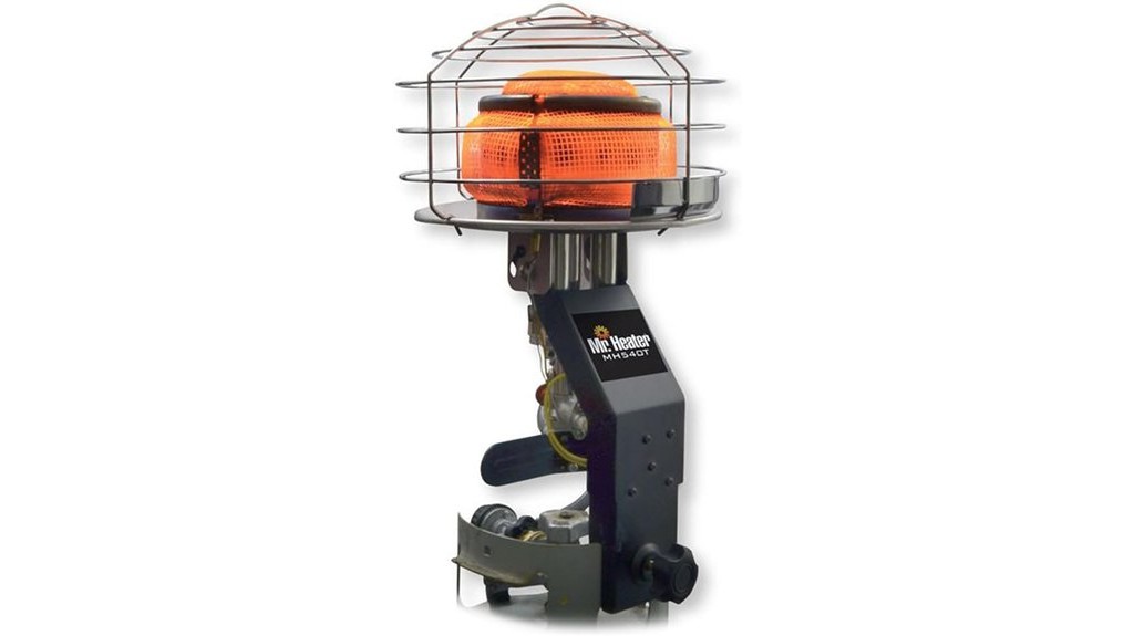 portable propane powered outdoor heating device