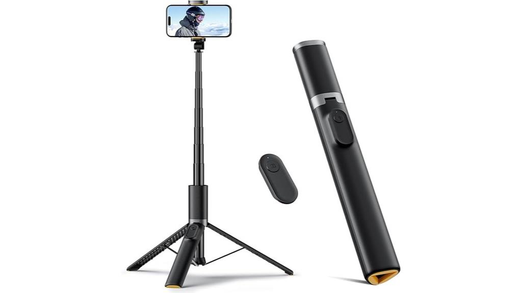 portable selfie tripod stick