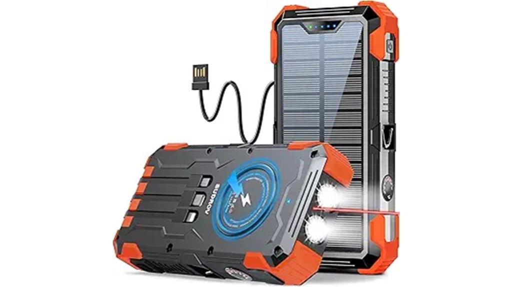 portable solar fast charger