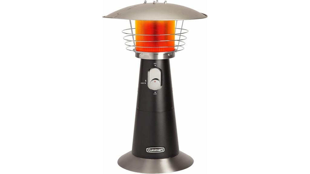 portable tabletop patio heater