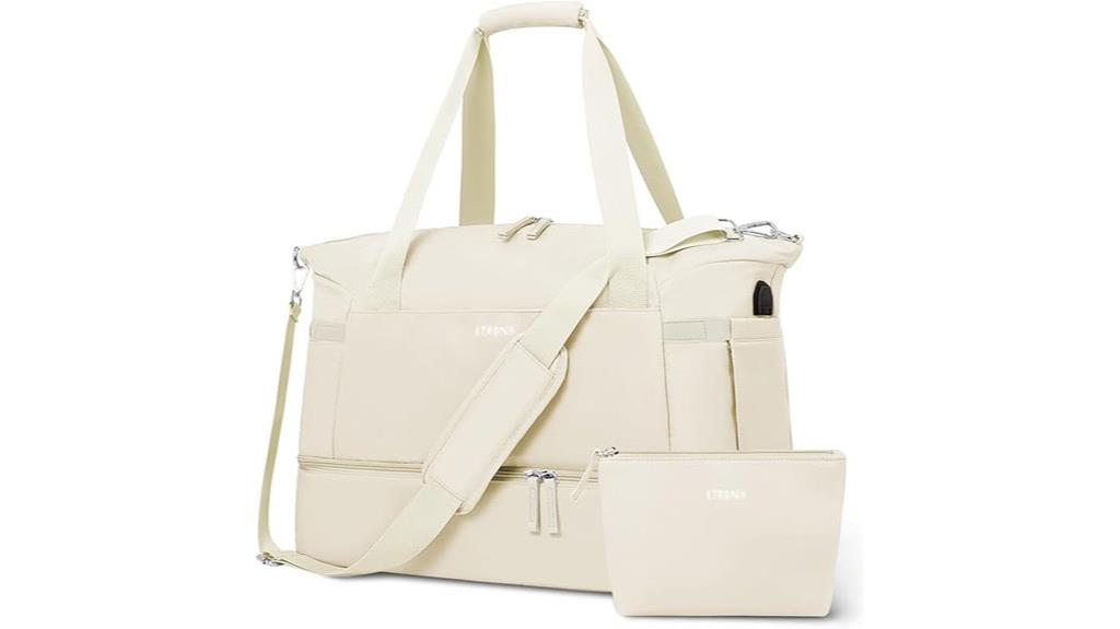 portable usb charged women s gym bag