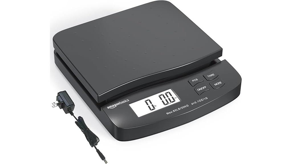 postal scale with 65 pound capacity