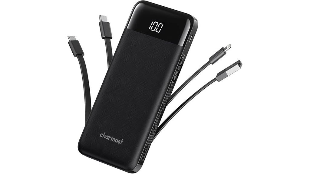power bank with cables