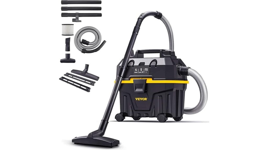 powerful 4 gallon shop vacuum with blower