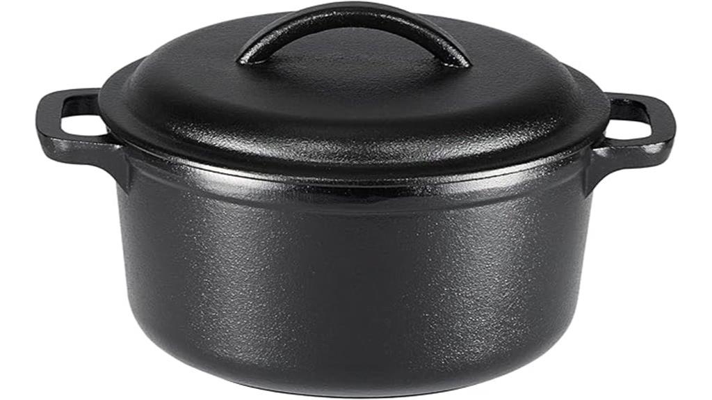 pre seasoned cast iron mini dutch