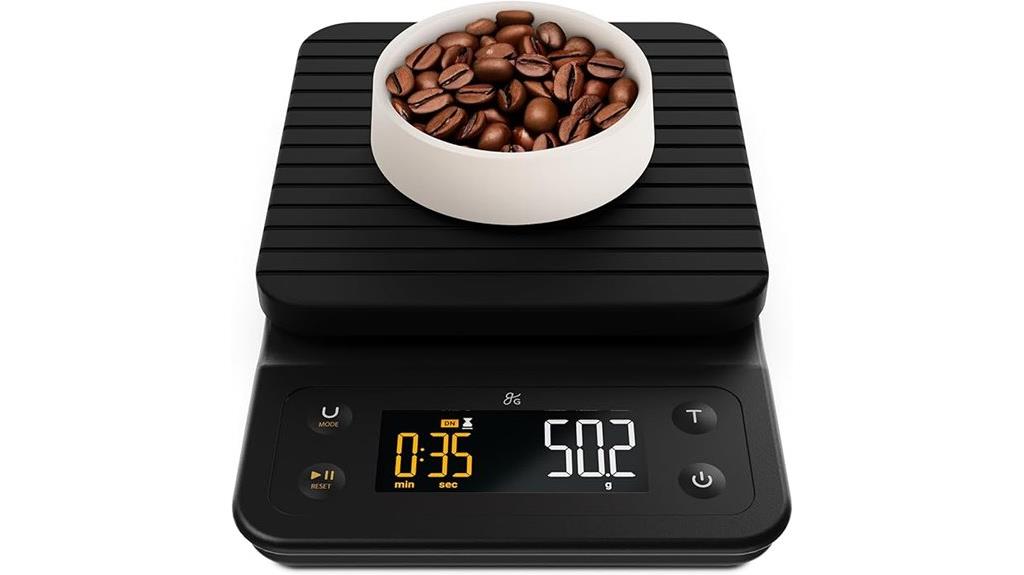 precise coffee scale with timer