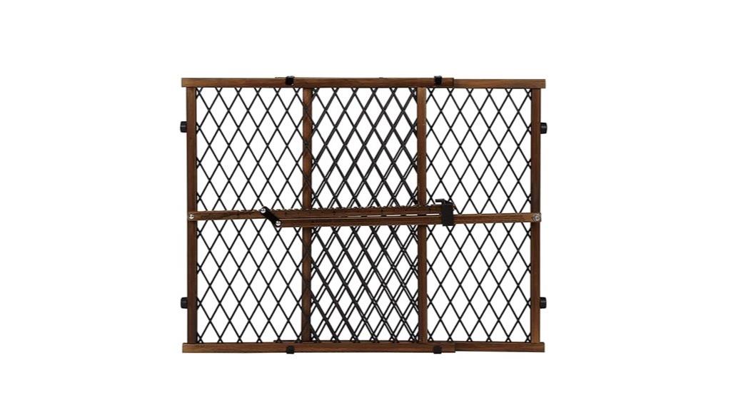 pressure mounted farmhouse style baby gate